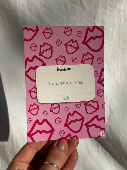 ·BADASS BITCH· Postcard