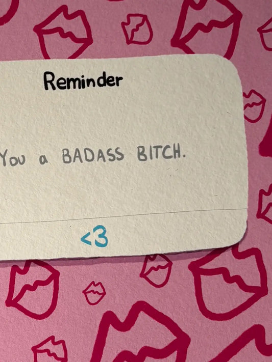 ·BADASS BITCH· Postcard