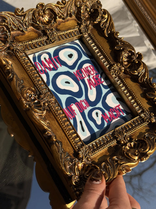 ·DAMIT KEINER AUGE MACHT·  Postcard