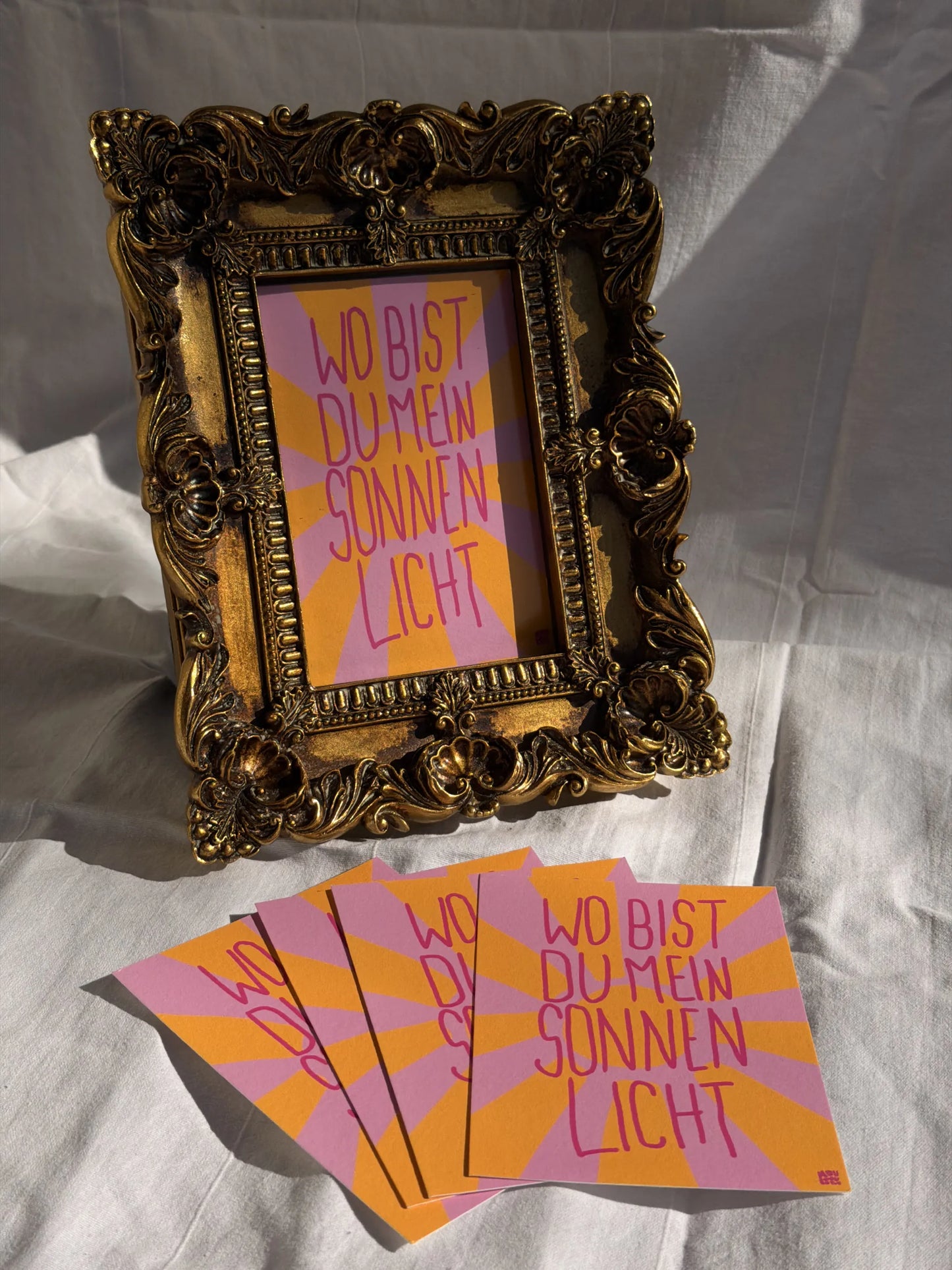 ·WO BIST DU MEIN SONNENLICHT·  Postcard